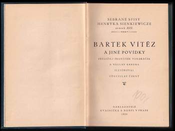 Henryk Sienkiewicz: Bartek vítěz a jiné povídky