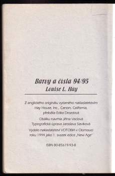 Louise L Hay: Barvy & čísla 94/95