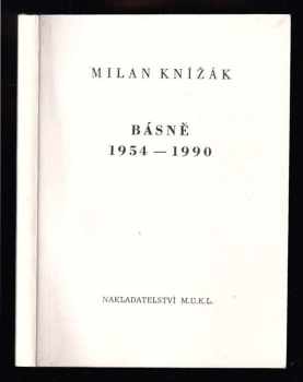 Milan Knížák: Básně 1954-1990