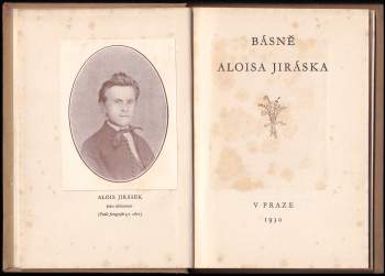 Alois Jirásek: Básně Aloisa Jiráska