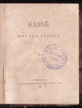 Antal Stašek: Básně Antala Staška