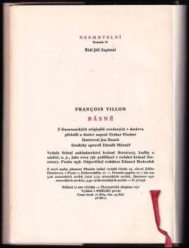 François Villon: Básně