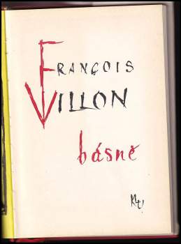François Villon: Básně