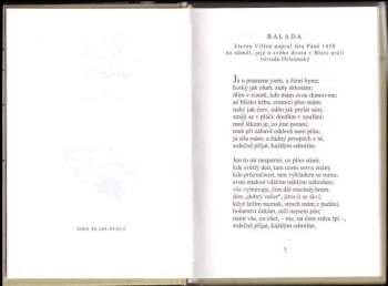 François Villon: Básně