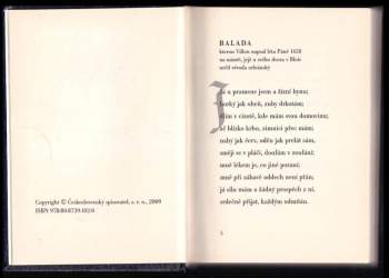 François Villon: Básně