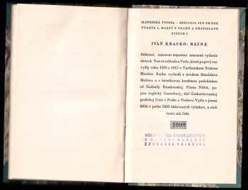Ivan Krasko: Básne