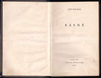 Jiří Wolker: Básně