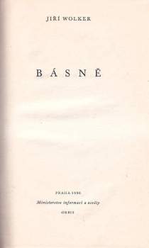 Jiří Wolker: Básně