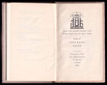 John Keats: Básně