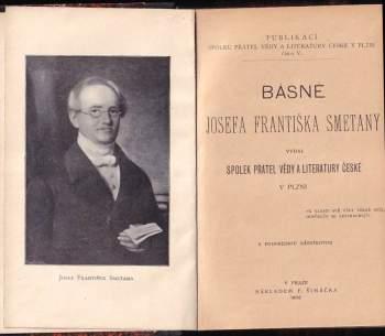 Josef František Smetana: Básně Josefa Františka Smetany