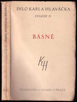 Básně - Karel Hlaváček (1930, Kvasnička a Hampl) - ID: 788445