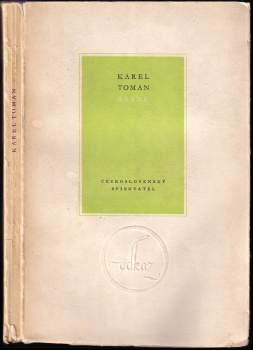 Karel Toman: Básně