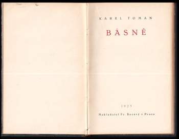 Karel Toman: Básně