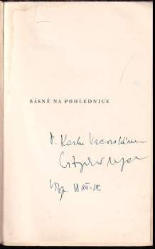 Vítězslav Nezval: Básně na pohlednice