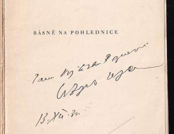 Vítězslav Nezval: Básně na pohlednice