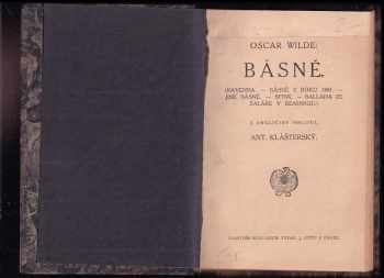 Oscar Wilde: Básně
