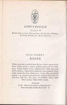 Paul Valéry: Básně