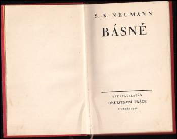 Stanislav Kostka Neumann: Básně