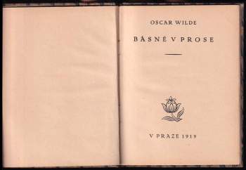 Oscar Wilde: Básně v prose