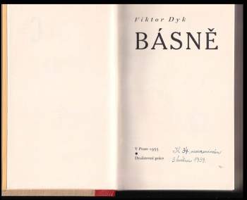 Viktor Dyk: Básně