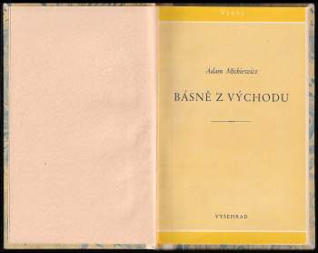 Adam Mickiewicz: Básně z východu
