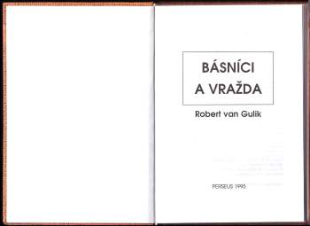 Robert van Gulik: Básníci a vražda