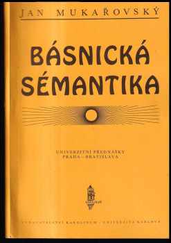 Básnická sémantika