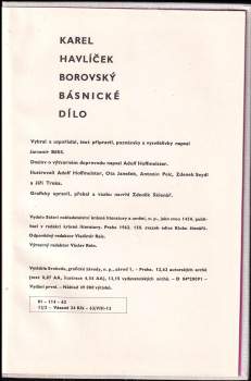 Karel Havlíček Borovský: Básnické dílo