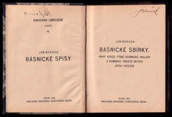 Jan Neruda: Básnické sbírky