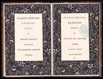 Otokar Březina: Básnické spisy II : Svítání na západě [1896]