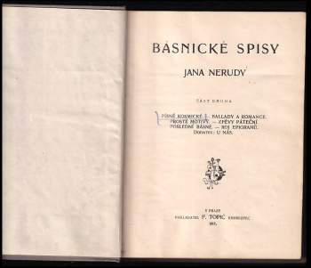 Jan Neruda: Básnické spisy