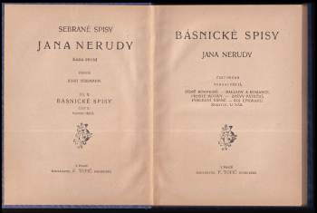 Jan Neruda: Básnické spisy Jana Nerudy