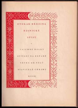 Otokar Březina: Básnické spisy