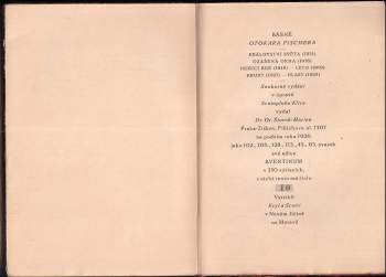 Otokar Fischer: Básnické spisy