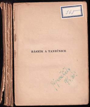 Géza Včelička: Básník a tanečnice