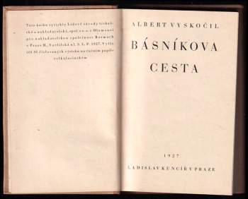 Albert Vyskočil: Básníkova cesta