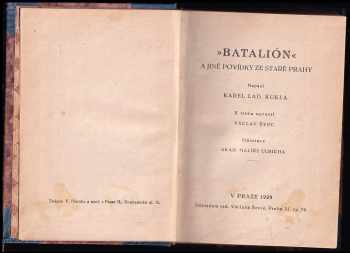 Karel Ladislav Kukla: Batalión a jiné povídky ze staré Prahy