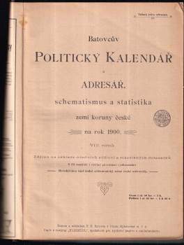 Batovcův politický kalendář a adresář