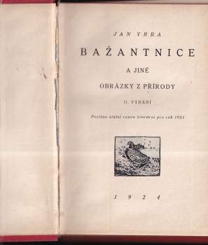Jan Vrba: Bažantnice a jiné obrázky z přírody