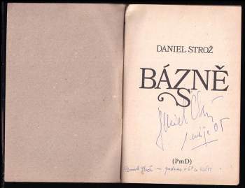 Daniel Strož: Bázně