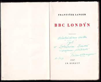 František Langer: BBC Londýn
