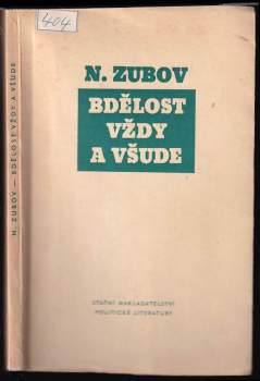 Bdělost vždy a všude