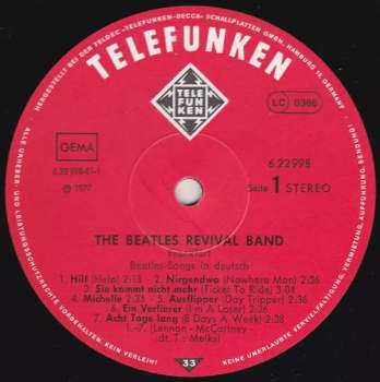 The Beatles Revival Band: Beatles Songs In Deutsch