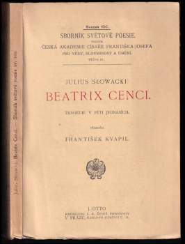 Beatrix Cenci. Tragédie v 5ti jednáních