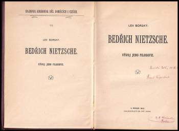 Lev Borský: Bedřich Nietzsche