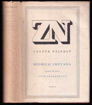 Zdeněk Nejedlý: Bedřich Smetana