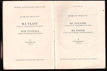 Bedřich Smetana: Bedřich Smetana: Má vlast I.-V. díl Vyšehrad + Vltava + Šárka + Z českých luhů a hájů + Tábor