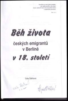 Edita Štěříková: Běh života českých emigrantů v Berlíně v 18. století