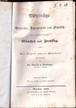 Beiträge zur Geschichte, Topographie und Statistik