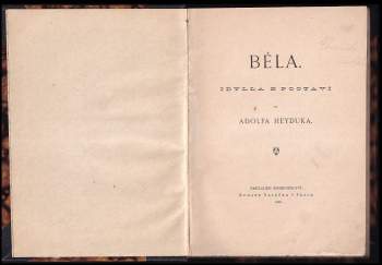 Adolf Heyduk: Běla